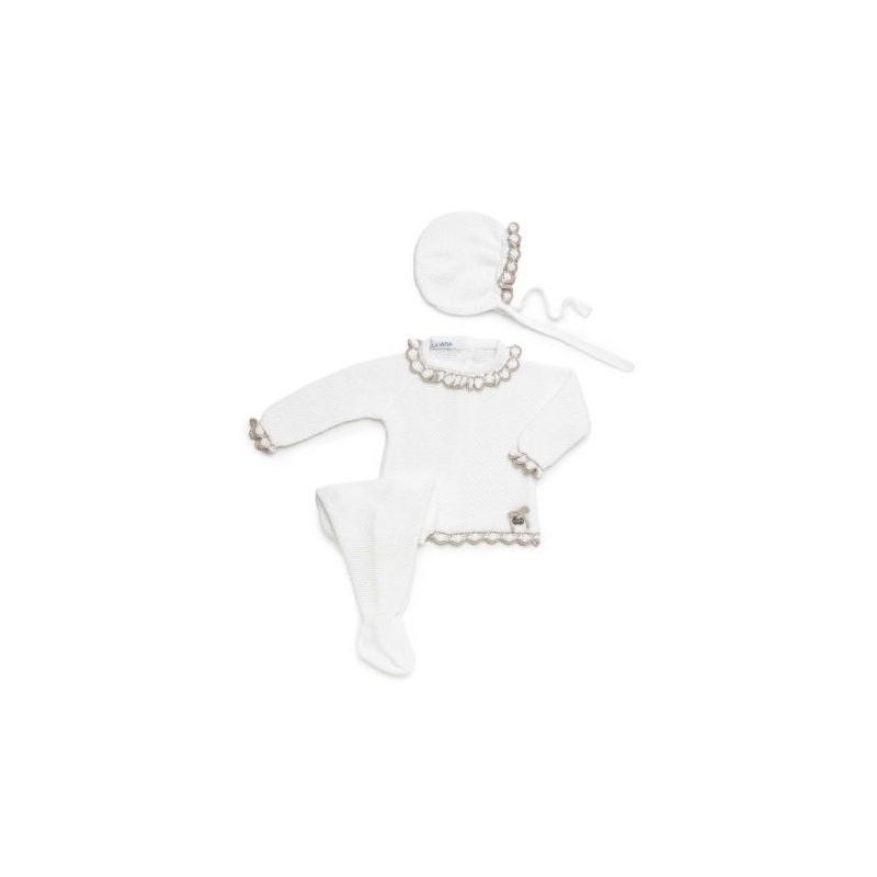 COJUNTO 3 PIEZAS M/L PUNTO CALADO