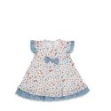 VESTIDO CORTADO CINTURA VOLANTE