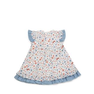 VESTIDO CORTADO CINTURA VOLANTE