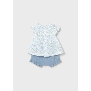 COJUNTO CUBREPAÑAL BLUSA VOLANTE