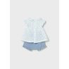 COJUNTO CUBREPAÑAL BLUSA VOLANTE
