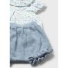 COJUNTO CUBREPAÑAL BLUSA VOLANTE