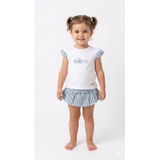 CONJUNTO BB BRAGA FALDA TURQUESA