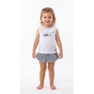 CONJUNTO BB BRAGA FALDA MARINO