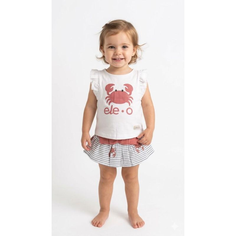 CONJUNTO BB BRAGA FALDA Y CAMISETA