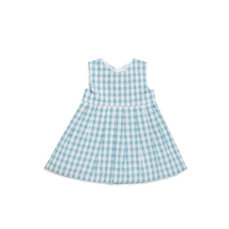 VESTIDO CORTADO AZUL NUBE