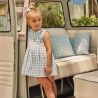 VESTIDO CORTADO AZUL NUBE