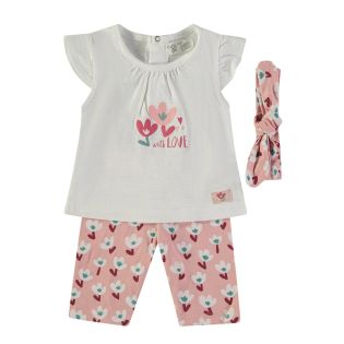 COJUNTO LEGGINS FLOR + DIADEMA