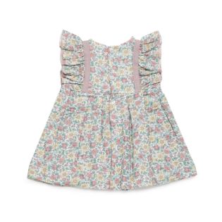VESTIDO FLORES ROSA MAQUILLAJE
