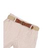 CONJUNTO NIÑO RAYAS BEIG CINTURON