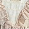 VESTIDO NIÑA RAYAS BEIG