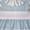 VESTIDO AZUL EMPOLVADO
