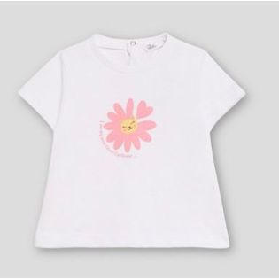 CAMISETA BLANCO FLOR