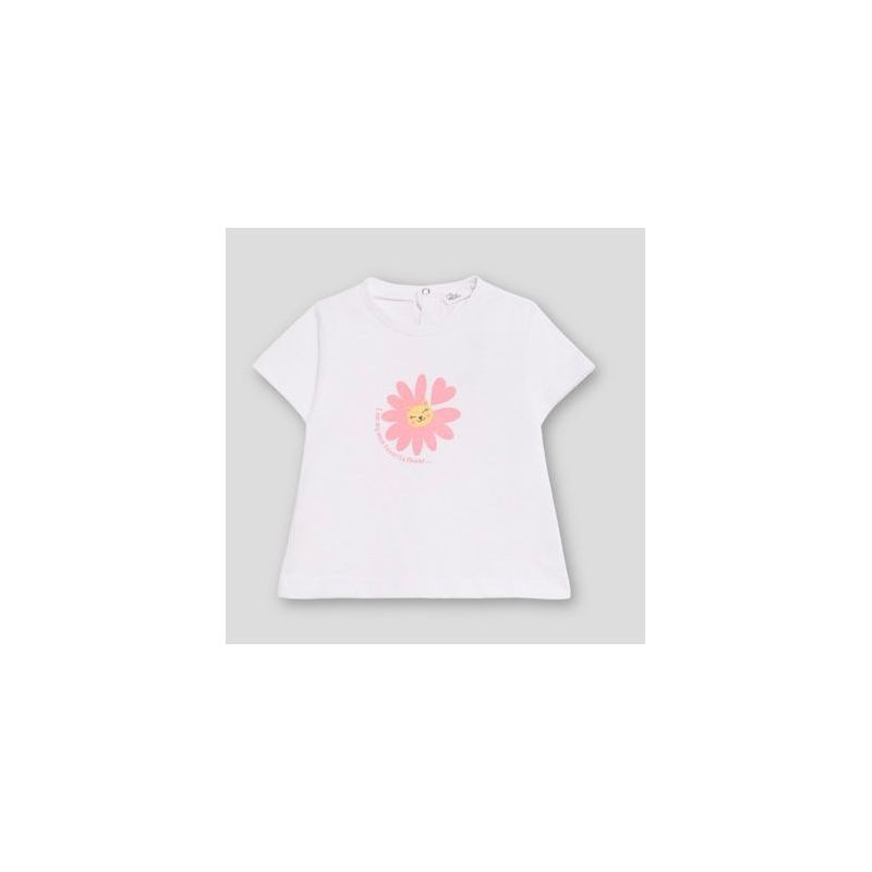 CAMISETA BLANCO FLOR