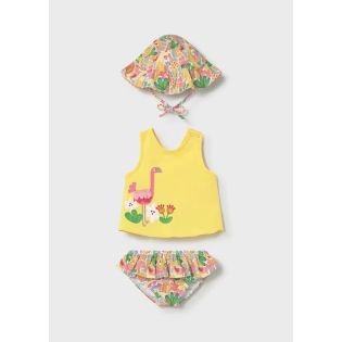 CONJUNTO BAÑO 3 PIEZAS NIÑA FLAMENCO