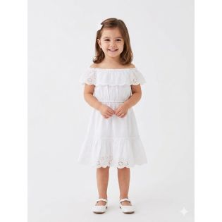 VESTIDO ROMANTICO BLANCO