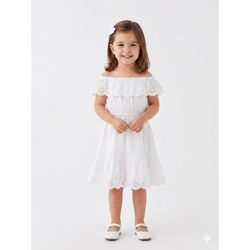 VESTIDO ROMANTICO BLANCO