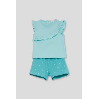 CONJUNTO BEBE NIÑA VERDE AGUA