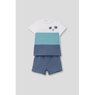 CONJUNTO BEBE NIÑO AZUL OSCURO