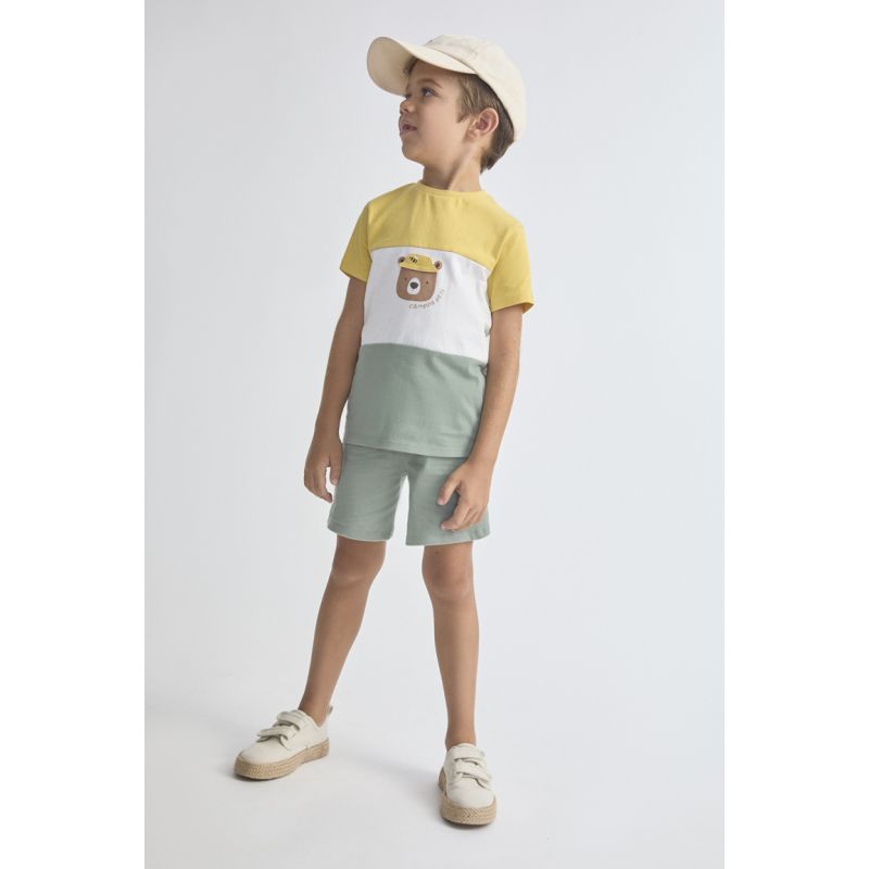 CONJUNTO BEBE NIÑO OSO VERDE ICEBERG