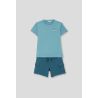 CONJUNTO NIÑO VERDE AZULADO