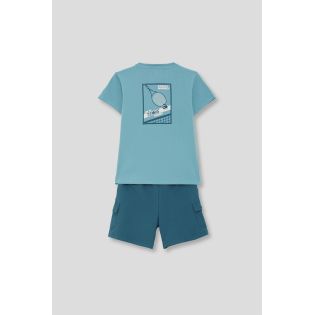 CONJUNTO NIÑO VERDE AZULADO