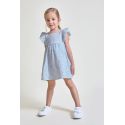 VESTIDO NIÑA CESLESTE