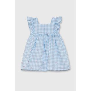 VESTIDO NIÑA CESLESTE