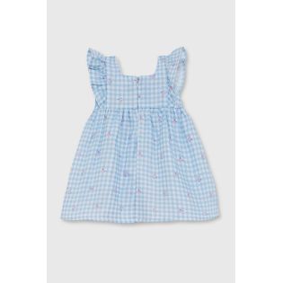 VESTIDO NIÑA CESLESTE