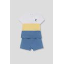 CONJUNTO NIÑO AZUL Y AMARILLO