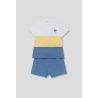 CONJUNTO NIÑO AZUL Y AMARILLO